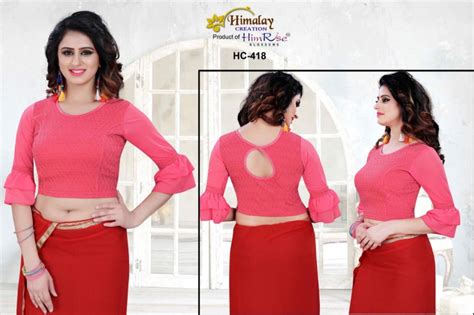 Himalay Creation Fashionable Cotton Net Full Stretchable Blouse At Rs 350piece In Surat