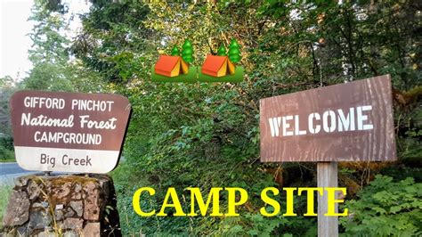 Ford Pinchot National Forest Campground Big Creek Wa Youtube