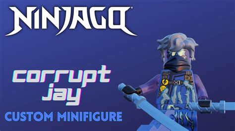 ninjago season 15 custom corrupt jay lego minifigure youtube
