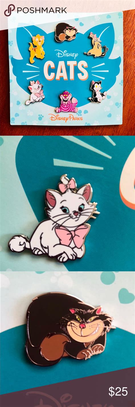 New Authentic Official Disney Cats Pins Cat Pin Disney Cats