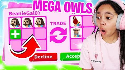 What People Trade For Mega Neon Owl In Roblox Adopt Me Youtube