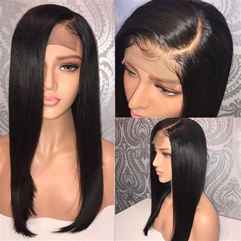 Lace Front Human Hair Wigs Pre Plucked Hairline With Baby Hair Straight