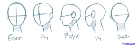 How To Draw Manga Heads By Puzzlepieces With Images