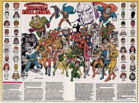 Classic Dc Comics Poster Comic Book Superheroes Comic Villains Dc
