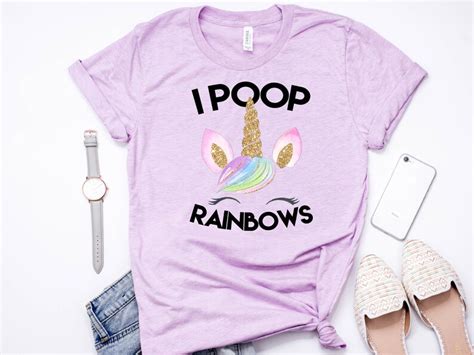 Unicorn Shirt I Poop Rainbows Unicorn Poop Funny Unicorn Etsy