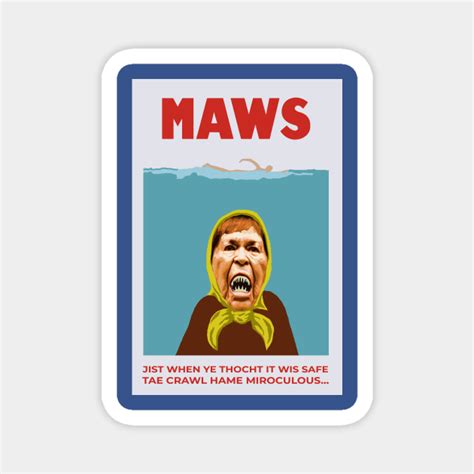 Spoof Scottish Jaws Movie Poster Jaws Parody Magnet Teepublic