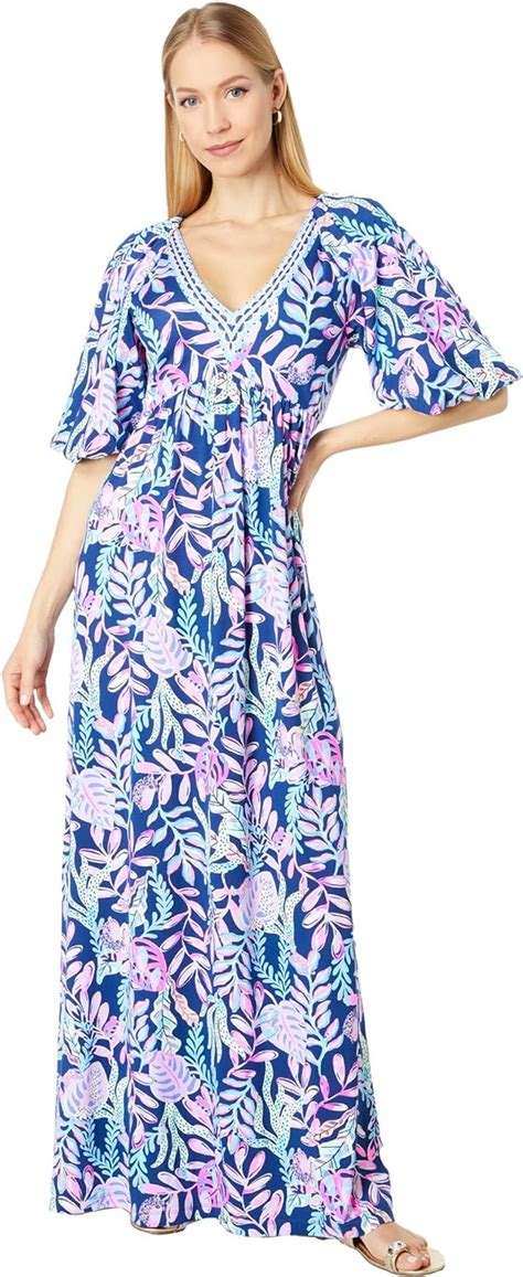 Lilly Pulitzer Manuela Maxi Dress Oyster Bay Navy Youve Been Spotted