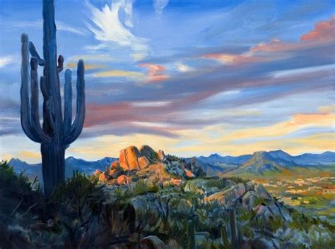 View Of Scottsdale Arizona From Pinnacle Peak By Warren