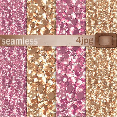 Seamless Textures Glitter Confetti Glitter Digital Paper Seamless Textures Circle Confetti