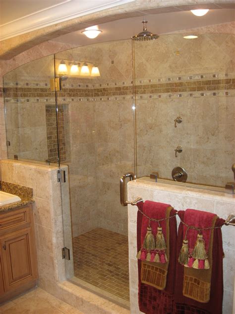 The use of soft grey marble in tiles and mosaic add the needed texture and interest make this small bathroom seem larger. Small bathroom shower tile ideas - large and beautiful photos. Photo to select Small bathroom ...