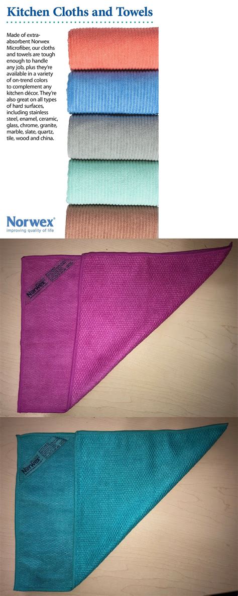 To clean glass, lightly mist the surface with water and polish with. Cleaning Towels and Cloths 29509: Norwex Kitchen Cloth ...