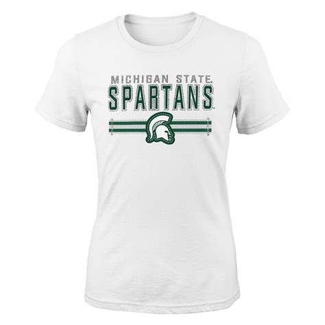 Ncaa Michigan State Spartans Girls Short Sleeve Crew Neck T Shirt Xl