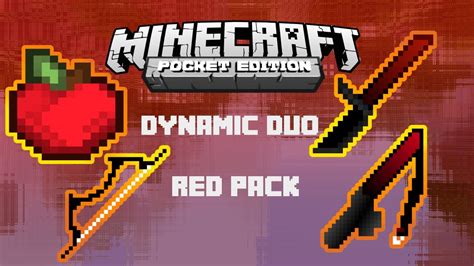 Minecraft Pe Texture Pack Dynamic Duo Red Edit Youtube