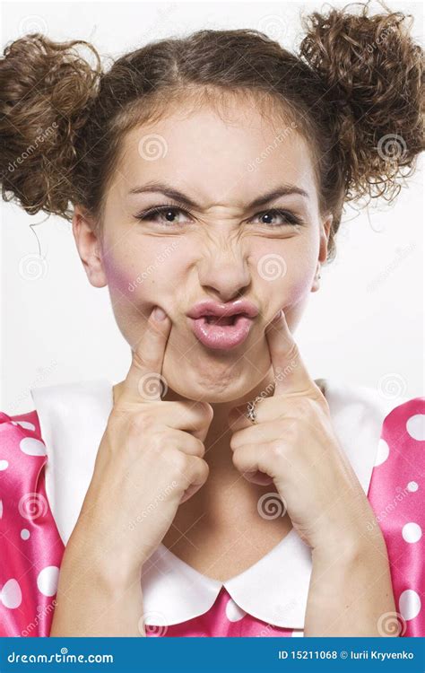 Woman Making A Funny Face Royalty Free Stock Photos Image 15211068
