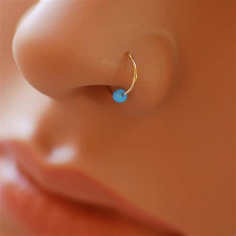 Opal Cartilage Earring Helix Earring Tragus Earring Small Etsy