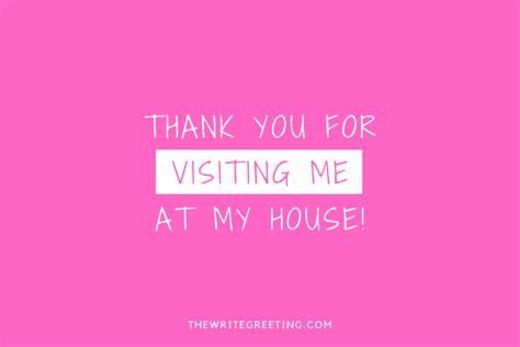 Best Ways To Say Thank You For Visiting The Write Greeting