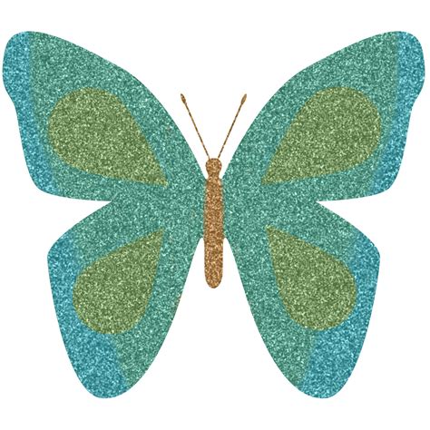 Green Butterfly Clipart