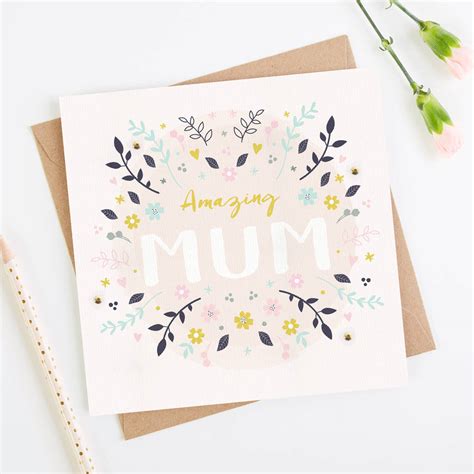Amazing Mum Mothers Day Card By Loom Weddings
