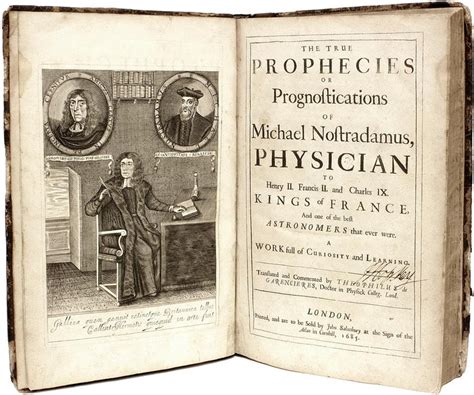 True Prophecies Or Prognostications Of Michael Nostradamus 2nd English Ed 1685 For Sale At 1stdibs