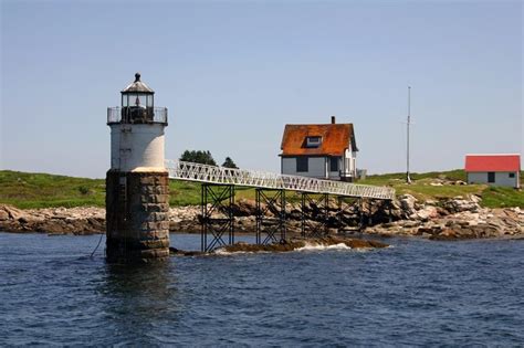 Ram Island Lighthouse Maine At Fishermans Passage