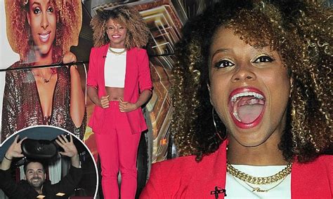 x factor s fleur east can t contain her excitement as the finalists receive tour buses daily