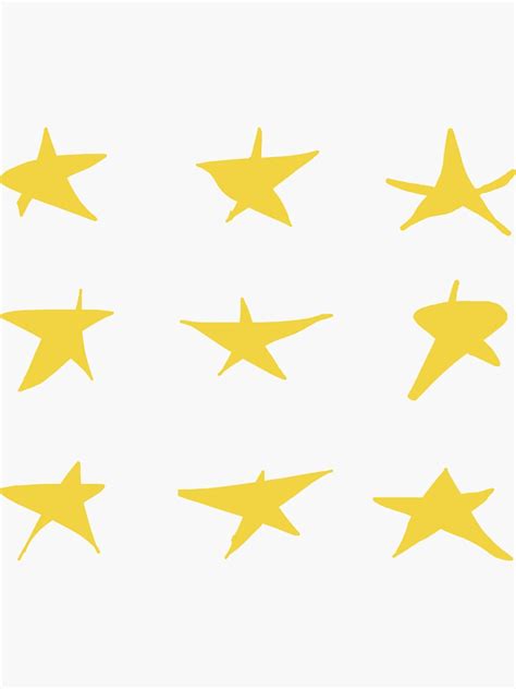 Badly Drawn Stars Sticker For Sale By Gsill Redbubble