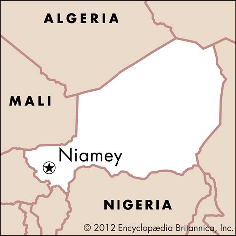 niamey niger map