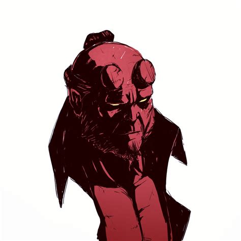 Quick Hellboy Sketch Me Digital 2020 Rdigitalart