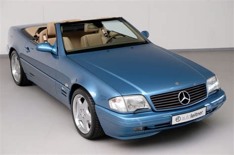 Is the mercedes benz r129 sl a future classic? 2000 Mercedes SL 600 Roadster R129 Aquamarin blauw ...