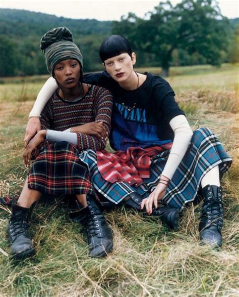 Naomi Campbell And Kristen Mcmenamy Photographed By Steven Meisel 1992