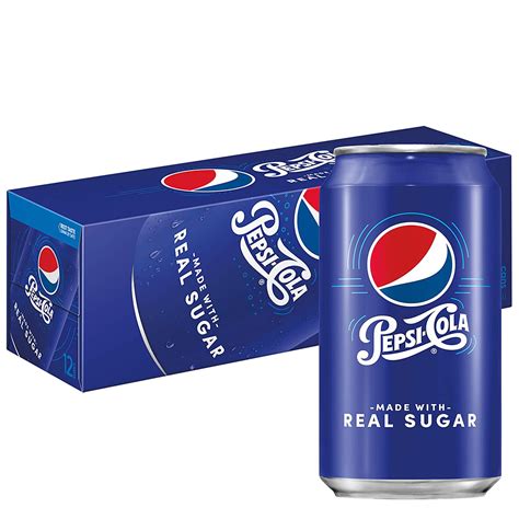 Buy Pepsi Cola Made With Real Sugar Soda Pop 12 Oz 12 Pack Cans Online At Lowest Price In