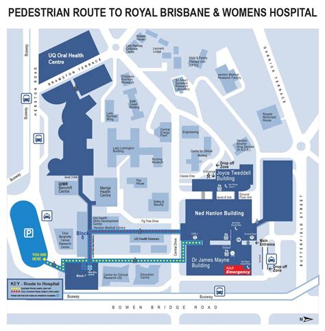 Perth Royal Infirmary Departments Map