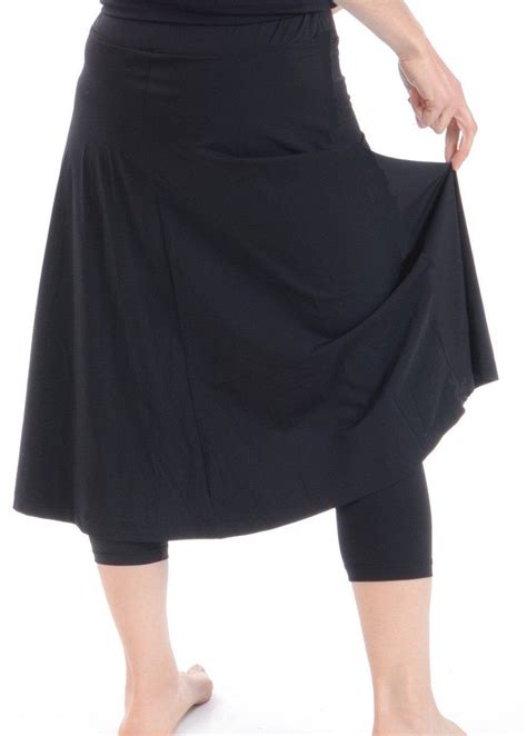 Leggings With Long Skirt Attached