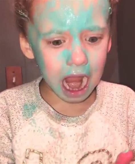 little ohio girl freaks out after trying a face mask daily mail online