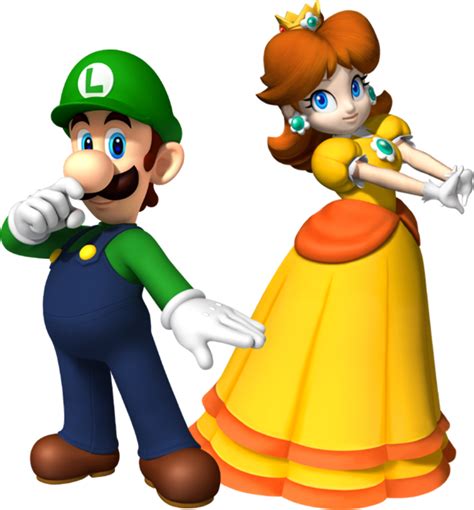 Princess Daisy And Luigi Kissing
