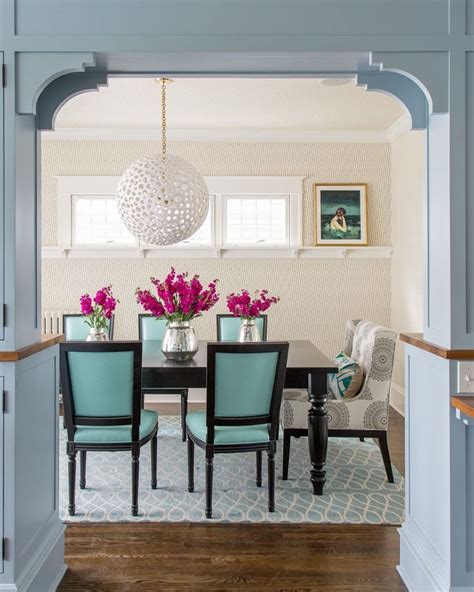 Geoff And Audrey Kozus Beautiful Blue Dining Room Displays The Perfect