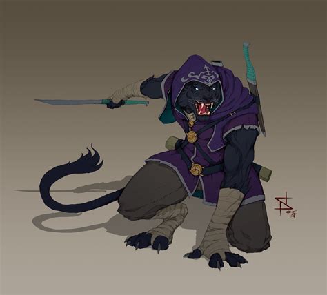 Tabaxi Monk Character Sketches Character Art Cat Character