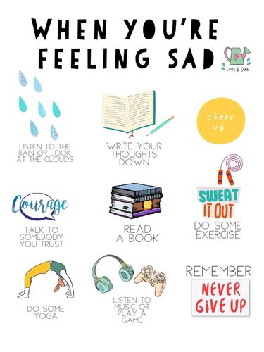 When Youre Feeling Sad Poster Teaching Resources