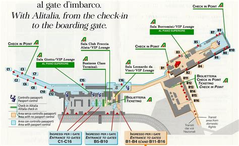 Rome Fiumicino Airport Map