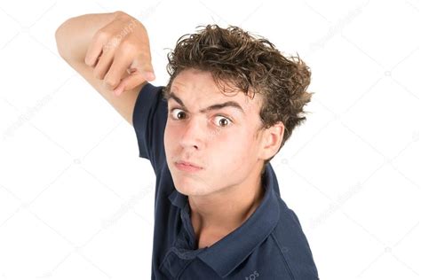 Angry Teen Boy Stock Photo By ©luislouro 87928614