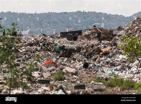 A Huge Landfill For Waste Disposal Accumulation Of Garbage In Landfill