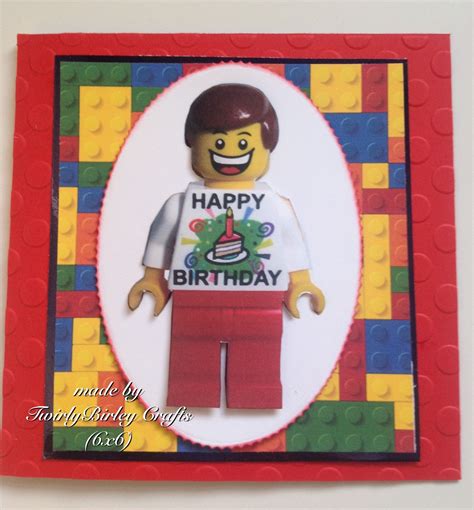Lego Figure Birthday Card Lego Figures Birthday Cards Happy Birthday