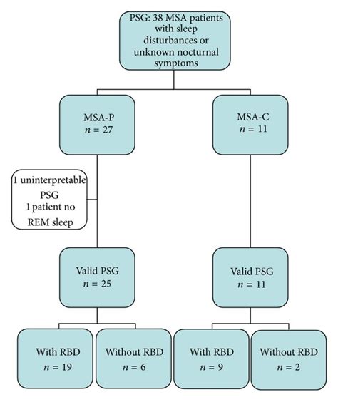Study Tree Of The Msa Patients Rbd Rem Sleep Behavior Disorder Psg