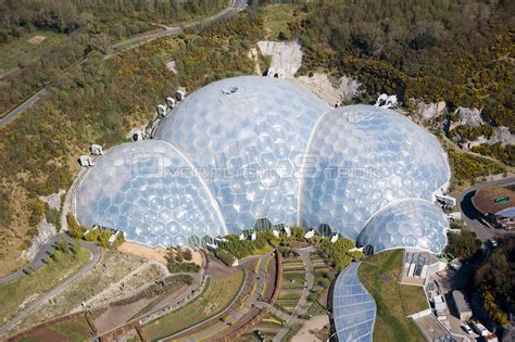 Overflightstock Aerial View Of The Eden Project St Austell