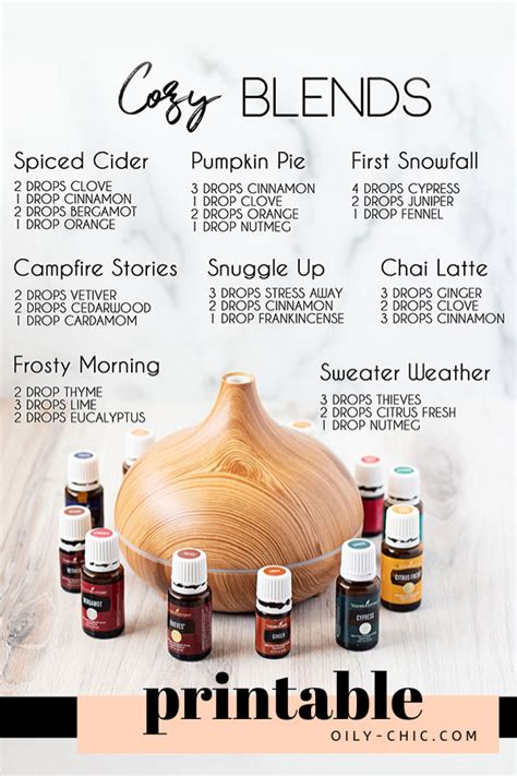 Use Our Cozy Essential Oil Blend Printable To Fill Your Home Wi