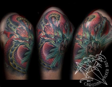 Https://techalive.net/tattoo/dragon Quarter Sleeve Tattoo Designs
