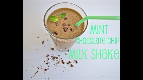 My Healthy Mint Chocolate Chip Shake Recipe Youtube