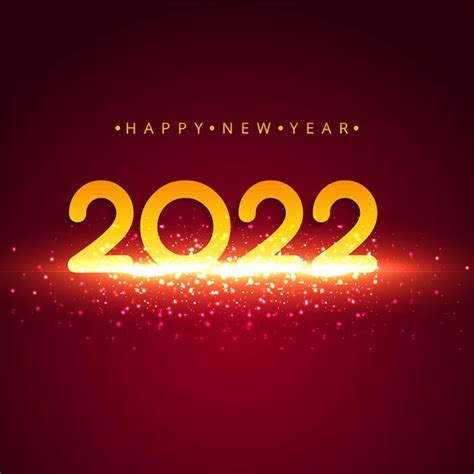Gelukkig Nieuwjaar 2022 Vakantie Viering Achtergrond Gratis Vector