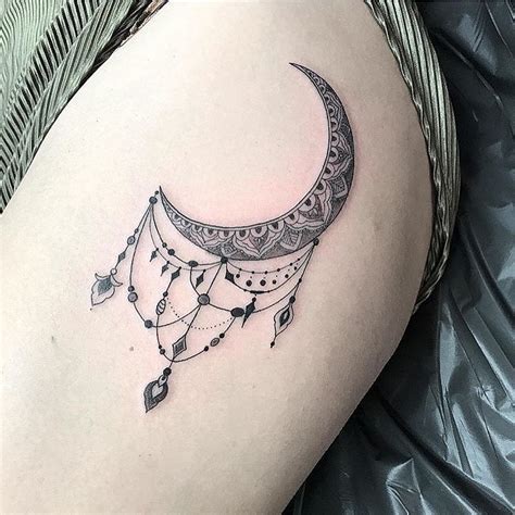 Tattoo Uploaded By Love Hate Social Club Ornate Crescent