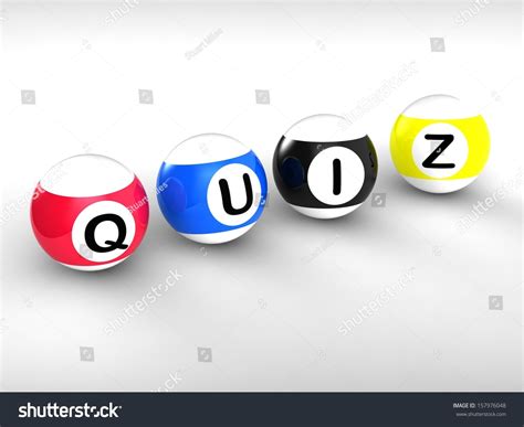 Quiz Word Showing Test Questionnaire Quizzing Stock Illustration